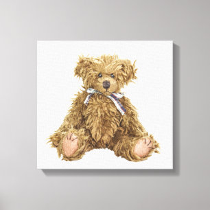 Teddy-Bärn-Kinderzimmer-Leinwand-Druck Leinwanddruck