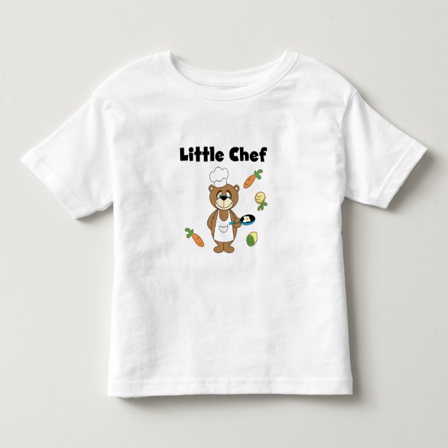 Teddy-Bärn-kleiner Koch Kleinkind T-shirt (Vorderseite)