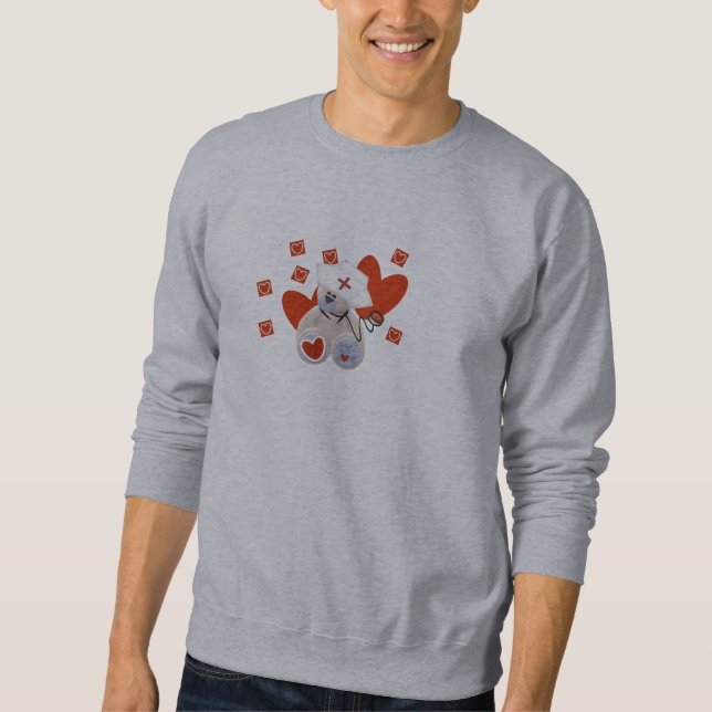 Teddy-Bärn-Krankenschwester-Liebe-T-Shirts und Sweatshirt (Vorderseite)