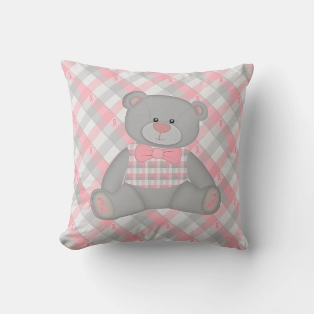 Teddy-Bärn-Livelachen-Liebe-Überlebend-Kissen Kissen (Vorderseite)