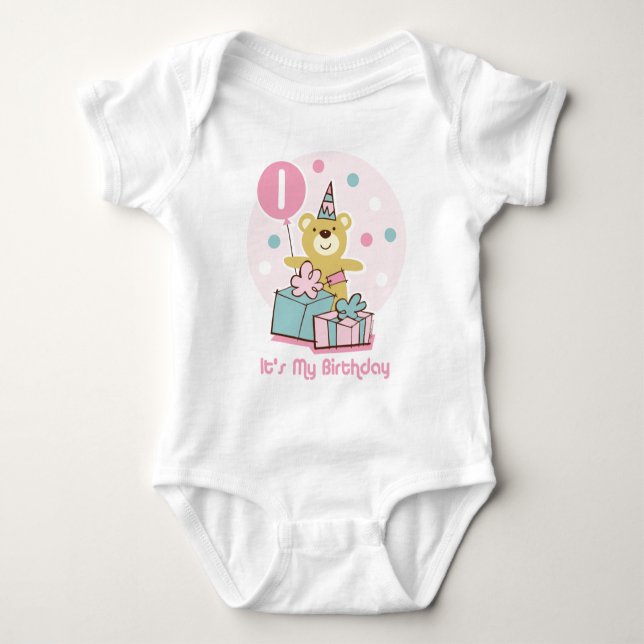Teddy Bear 1. Geburtstag T - Shirt (Vorderseite)