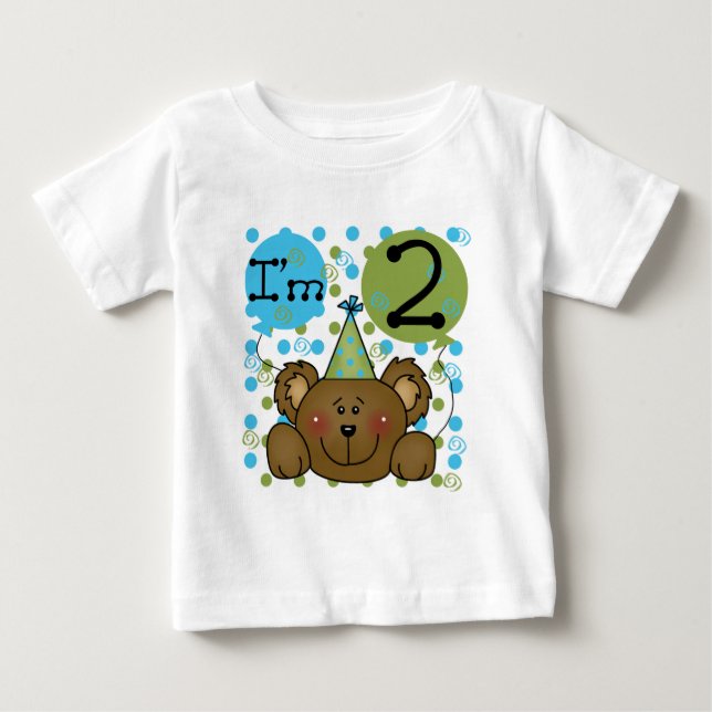 Teddy Bear 2nd Birthday Tshirts et cadeaux (Devant)