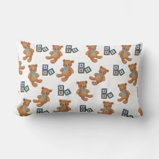 Teddy Bear & ABC Lumbar Kissen