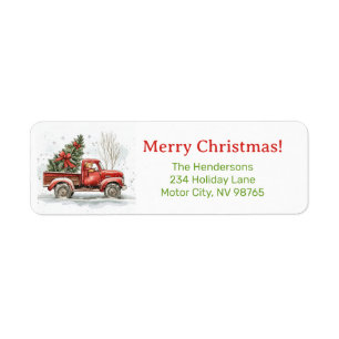 Teddy Bear Alter roter LKW Weihnachten