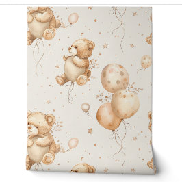Teddy Bear and Balloons Baby Kinderzimmer Tapete
