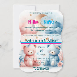 Teddy Bear and Stars Baby Dusche nach Maß
