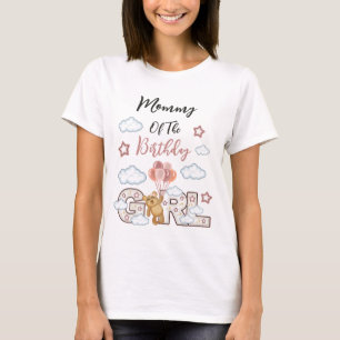 Teddy Bear anniversaire fille femme tshirts maman