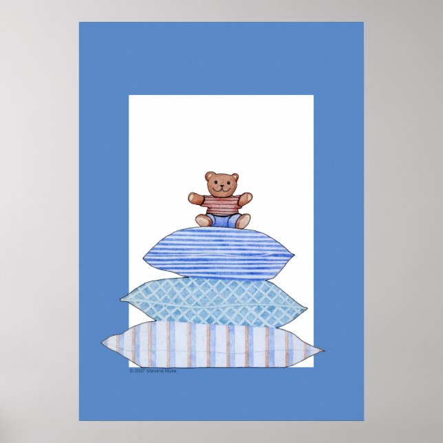 Teddy Bear auf Cushions Poster (Vorne)