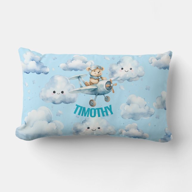 Teddy Bear Aviator Lumbar Coussin (Recto)