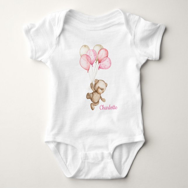 Teddy Bear Baby Bear Baby Bodysuit Baby Strampler (Vorderseite)