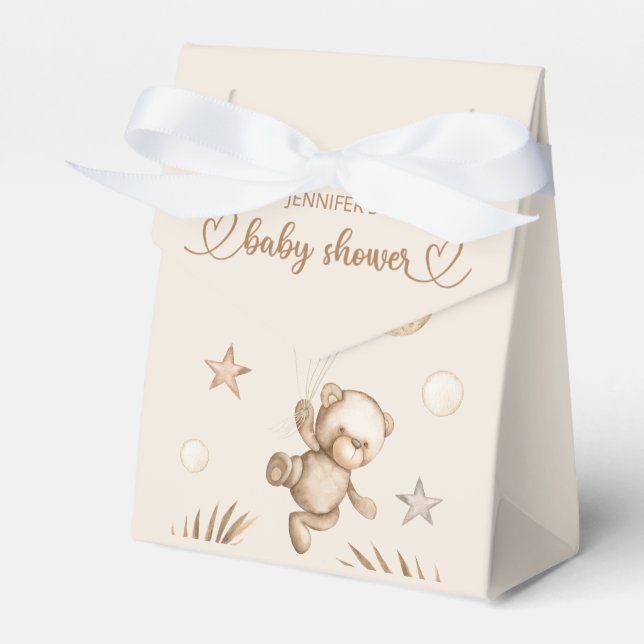 Teddy Bear Baby Bear Baby Shooter Favor Box Geschenkschachtel (Vorderseite)