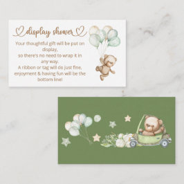 Teddy Bear Baby Bear Baby Shooting Card Begleitkarte