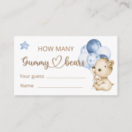 Teddy Bear Baby Bear Babydusche Begleitkarte