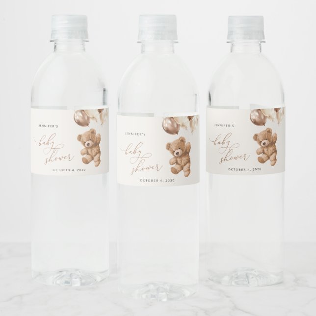 Teddy Bear, Baby Bear, Braun, Babydusche (Flaschen)
