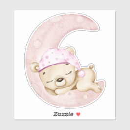 Teddy Bear Baby Bear Pink Süße Tier Sticker