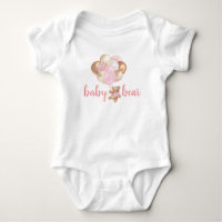 Teddy Bear Baby Bear Rose Gold Balloons