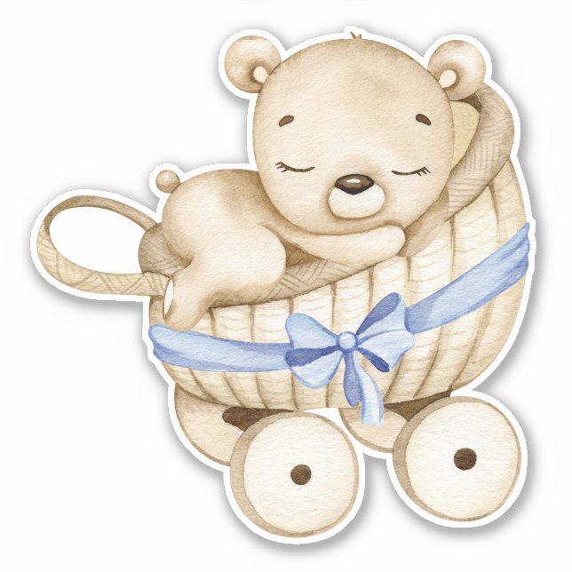 Teddy Bear Baby Bear Süße Tier Sticker (Vorderseite)