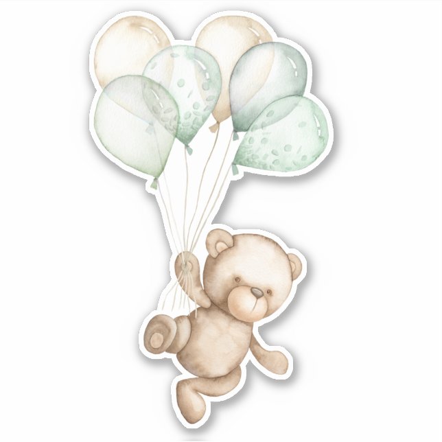 Teddy Bear Baby Bear Süße Tier Sticker (Vorderseite)