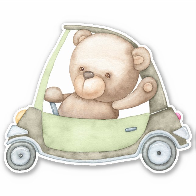 Teddy Bear Baby Bear Süße Tier Sticker (Vorderseite)