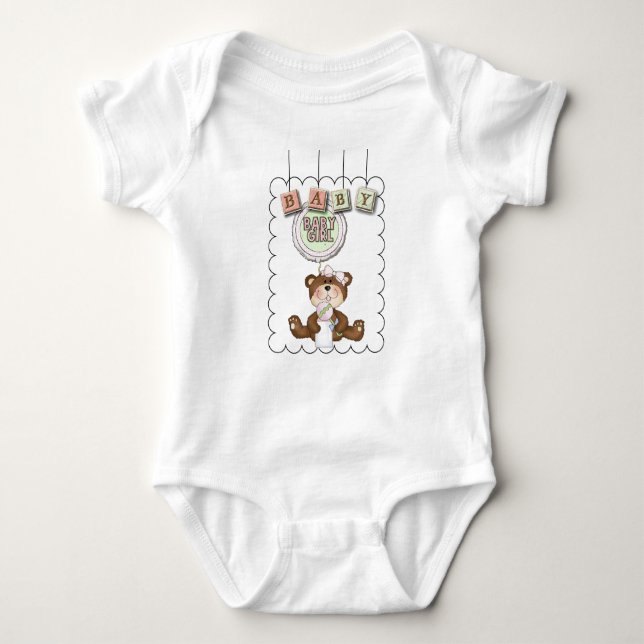 Teddy Bear Baby Blocks & Balloon Shirt (Vorderseite)