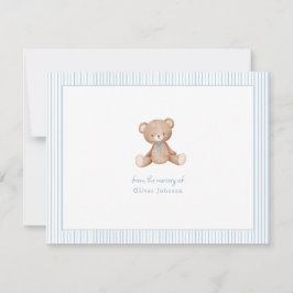 Teddy Bear Baby Boy Baby Shooter Mitteilungskarte
