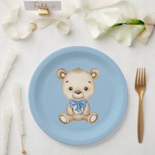 Teddy Bear Baby Boy Baby Shooter Pappteller