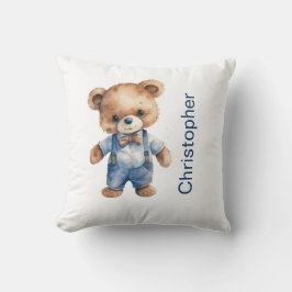Teddy Bear Baby Boy Babydusche Geschenk Kinderzimm Kissen