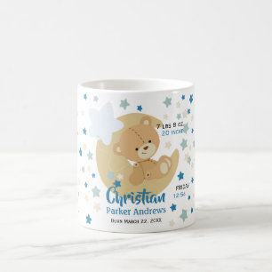 Teddy Bear Baby Boy Birth Stände Kaffeetasse