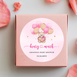 Teddy Bear Baby Classic Round Sticker