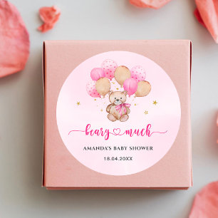 Teddy Bear Baby Classic Round Sticker