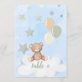 Teddy Bear Baby Dusche 12x18 Programm
