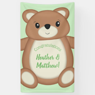 Teddy Bear Baby Dusche Banner