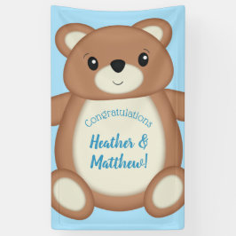 Teddy Bear Baby Dusche Banner