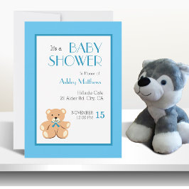 Teddy Bear Baby Dusche Einladung