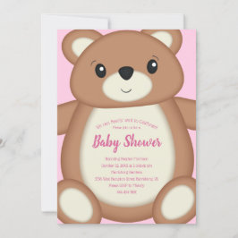 Teddy Bear Baby Dusche Einladung