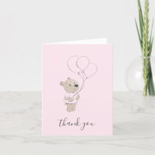 Teddy Bear Baby Dusche geklappt Danke Karte