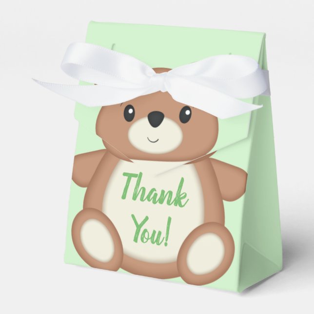 Teddy Bear Baby Dusche Geschenkschachtel (Vorderseite)