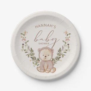 Teddy Bear Baby Dusche Pappteller
