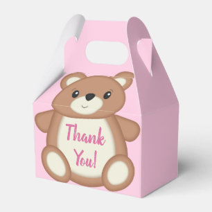 Teddy Bear Baby Dusche Pink Girl Geschenkschachtel
