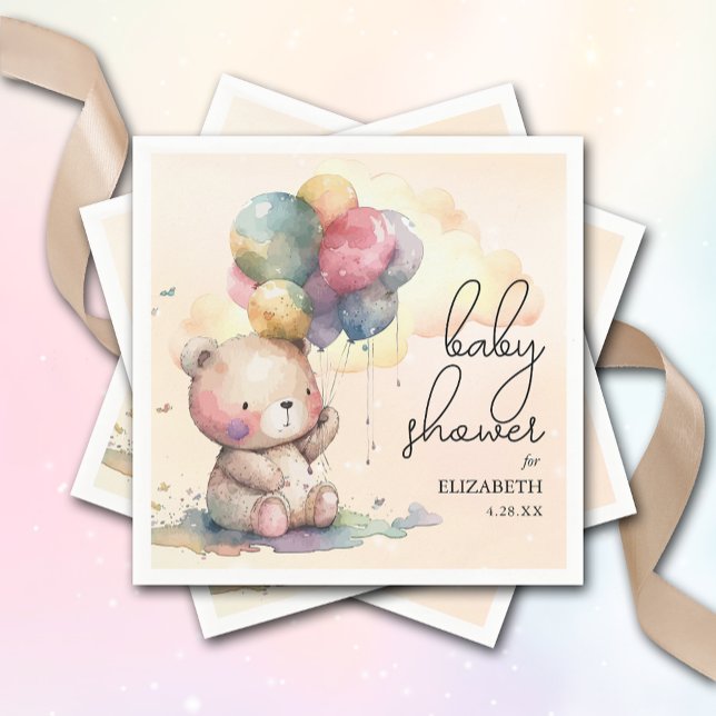 Teddy Bear Baby Dusche Serviette (Von Creator hochgeladen)