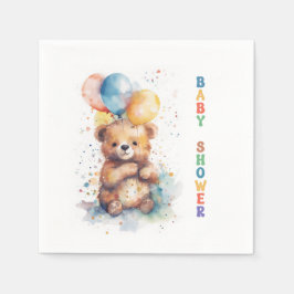 Teddy Bear Baby Dusche Serviette