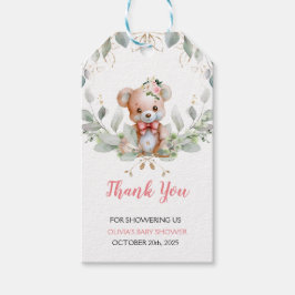 Teddy Bear Baby Dusche Vielen Dank für Ihre Unters Geschenkanhänger