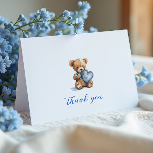 Teddy Bear Baby Dusche Vielen Dank Karten