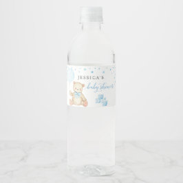 Teddy Bear Baby Dusche Wasserflaschen Labels