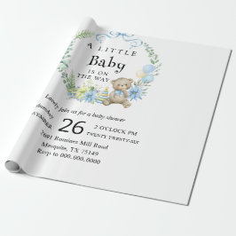 Teddy Bear Baby Duschpapier Geschenkpapier