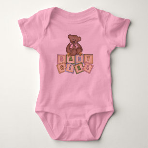 Teddy Bear Baby Girl Säuglings Strampler