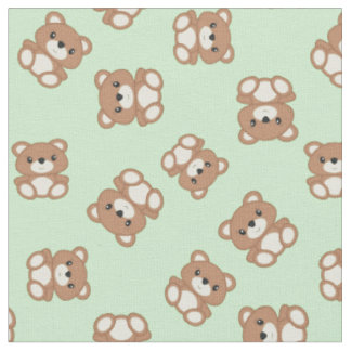 Teddy Bear Baby Kinderzimmer Kids Niedlich Green Stoff