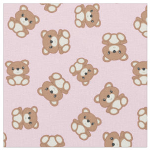 Teddy Bear Baby Kinderzimmer Kids Niedlich Pink Stoff