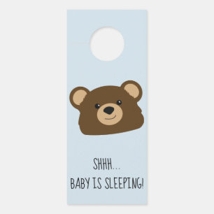 Teddy Bear Baby schläft Door Hanger Türanhänger