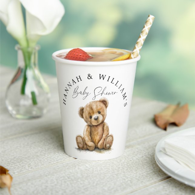 Teddy Bear Baby Shooter Papiertasse Pappbecher (In Situ)
